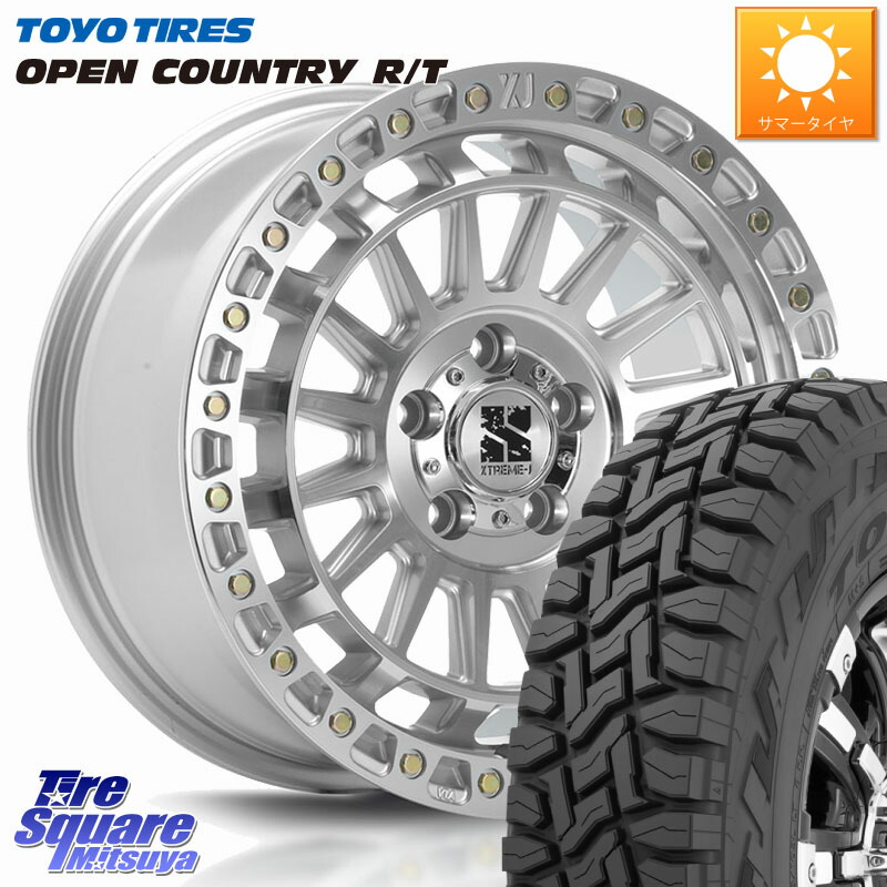 MLJ XJ08 XTREME-J ホイール 17インチ 17 X 7.5J +42 5穴 114.3 TOYOTIRES オープンカントリー RT 在庫● トーヨー OPENCOUNTRY R/T サマータイヤ 225/65R17 50系RAV4 80系ハリアー T32エクストレイル CX-5 CX-8 BT5レガシィアウトバック