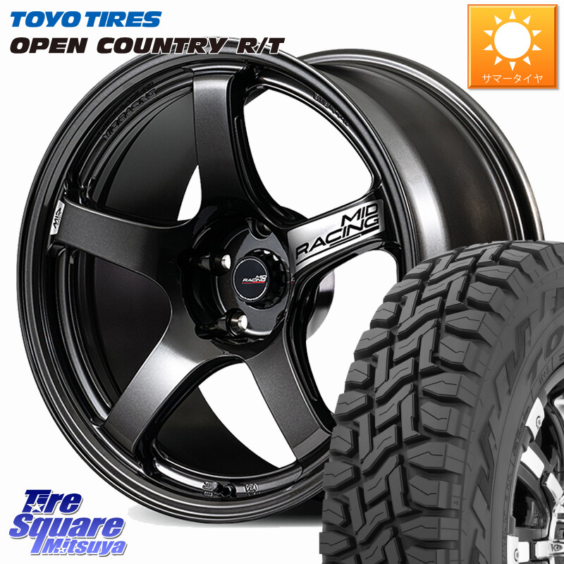 TOYOTIRES オープンカントリー RT 在庫● トーヨー OPENCOUNTRY R/T サマータイヤ 225/65R17MANARAY MID RACING R50 EVO ホイール 17インチ 17X7.0J 45 5穴 114.3 80系ハリアー T32エクストレイル CX-5 CX-8 BT5レガシィアウトバック ヴァンガード RAV4 30系 NX レクサ|タイヤスクエアミツヤ