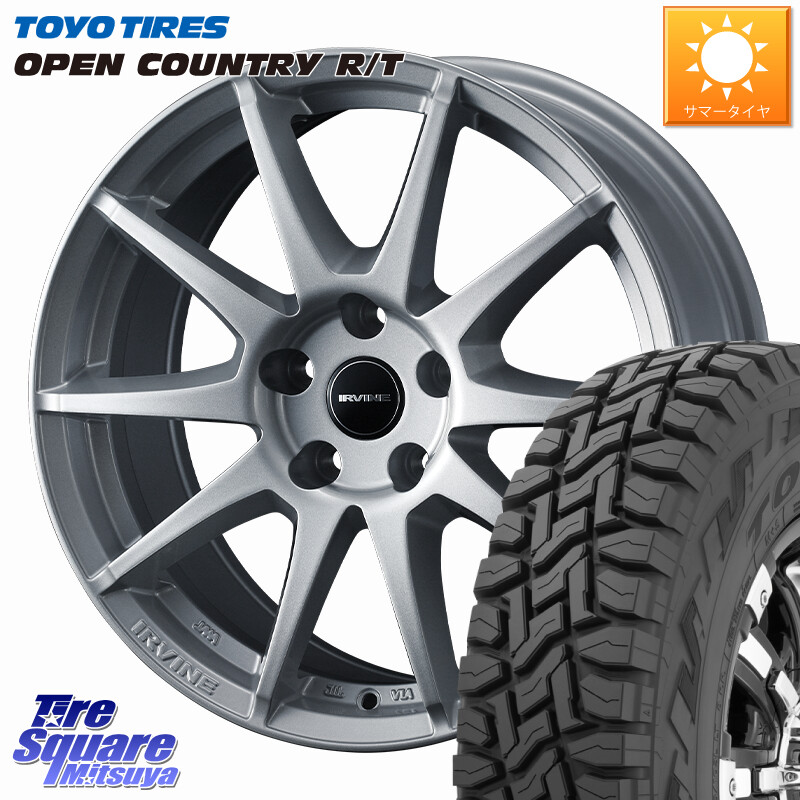 TOYOTIRES オープンカントリー RT 在庫● トーヨー OPENCOUNTRY R/T サマータイヤ 225/60R17WEDS IRVINE S02 アーヴィンS02 輸入車専用ホイール 17インチ 17X7.0J(AUDI A6 D2D) 38 5穴 112 アウディ A6 F2系｜タイヤスクエアミツヤ