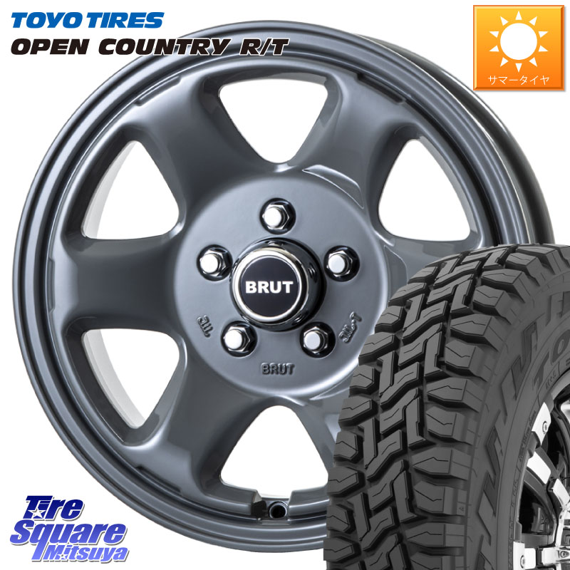TOYOTIRES オープンカントリー RT トーヨー 在庫● OPEN COUNTRY R/T サマータイヤ 215/70R16BRUT ブルート BR-44 BR44 デリカD5専用 デリカ以外装着未確認 16インチ 16X6.5J 30 5穴 114.3 デリカD:5 デリカD:5(26+) RVR|タイヤスクエアミツヤ
