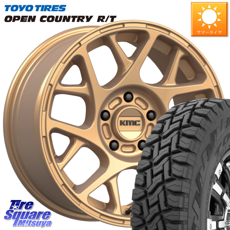 TOYOTIRES オープンカントリー RT 在庫● トーヨー OPENCOUNTRY R/T サマータイヤ 225/65R17KMC KM708 BULLY ホイール 17インチ 専用Nut別売 17X8.0J 38 5穴 114.3 80系ハリアー RAV4 50系 NX レクサス ハリアー｜タイヤスクエアミツヤ