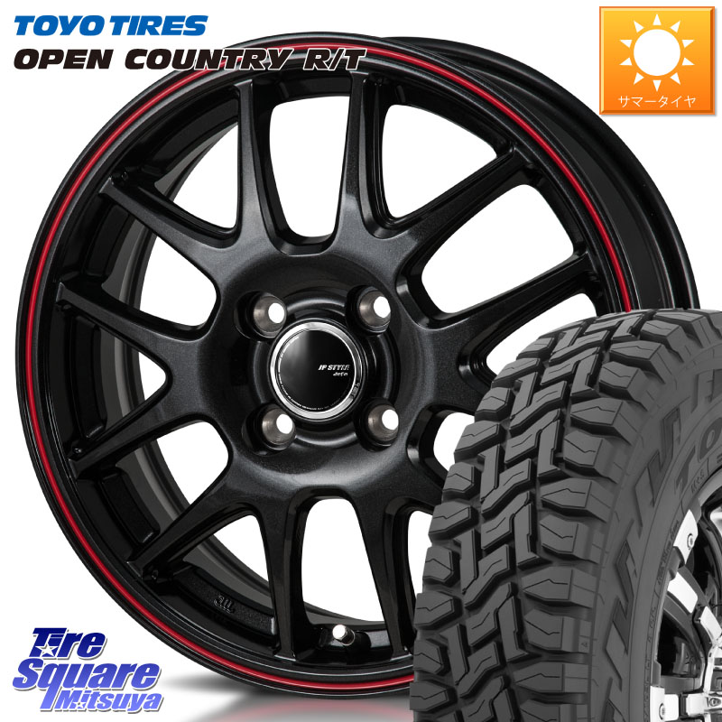 MONZA JP STYLE Jefa ジェファ 14インチ 14 X 4.5J +45 4穴 100 TOYOTIRES オープンカントリー RT 在庫● トーヨー OPENCOUNTRY R/T サマータイヤ 155/65R14 N-BOX デリカミニ2WD タント スペーシア サクラ ハイゼット アゲトラCustom車用※軽自動車専用ホイール※