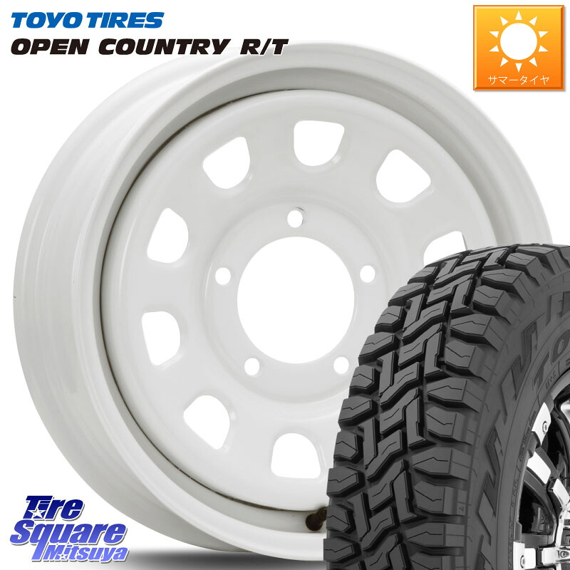 TOYOTIRES オープンカントリー RT トーヨー 在庫● OPEN COUNTRY R/T サマータイヤ 215/70R16MLJ デイトナ SS DAYTONA ホワイト 16インチ 16X5.5J 20 5穴 139.7 ジムニー専用(要オーバーフェンダー等) AZオフロード カスタムサイズ｜タイヤスクエアミツヤ