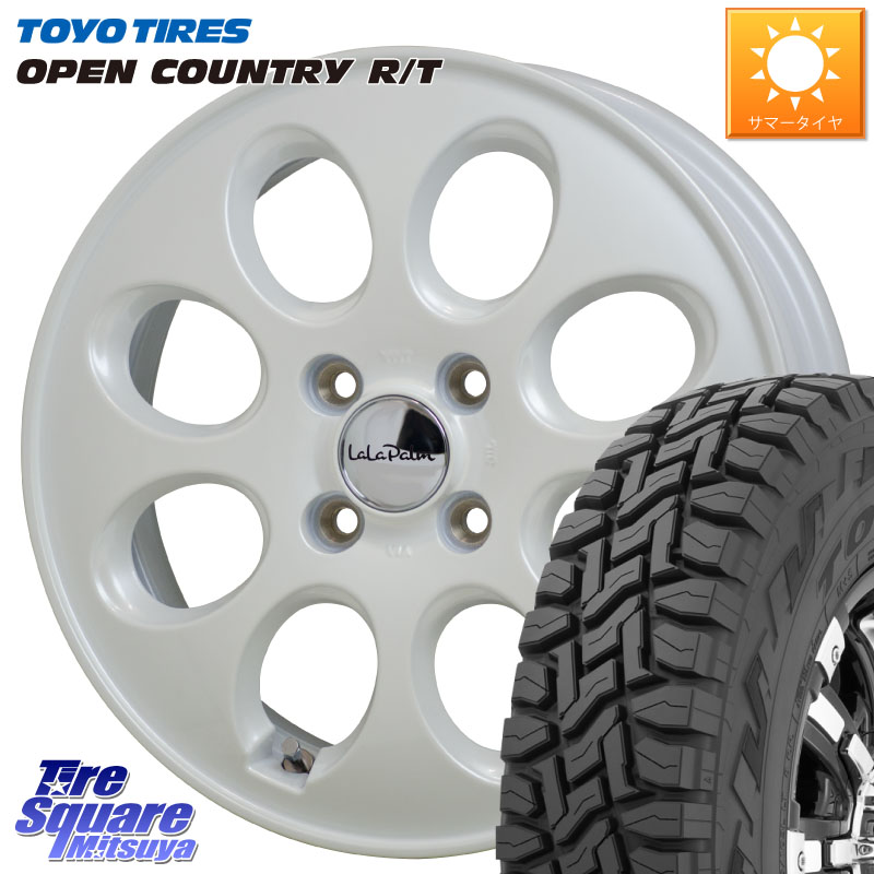 TOYOTIRES オープンカントリー RT ブラックレター 在庫● OPENCOUNTRY R/T トーヨー 145/80R12 80*78HotStuff ララパーム オーバル LaLa Palm Oval ホイール 12X3.5J 42 4穴 100 エブリイバン/キャリイ/スクラムバン/クリッパー(バン・トラック) エブリイ バン キャリ|タイヤスクエアミツヤ