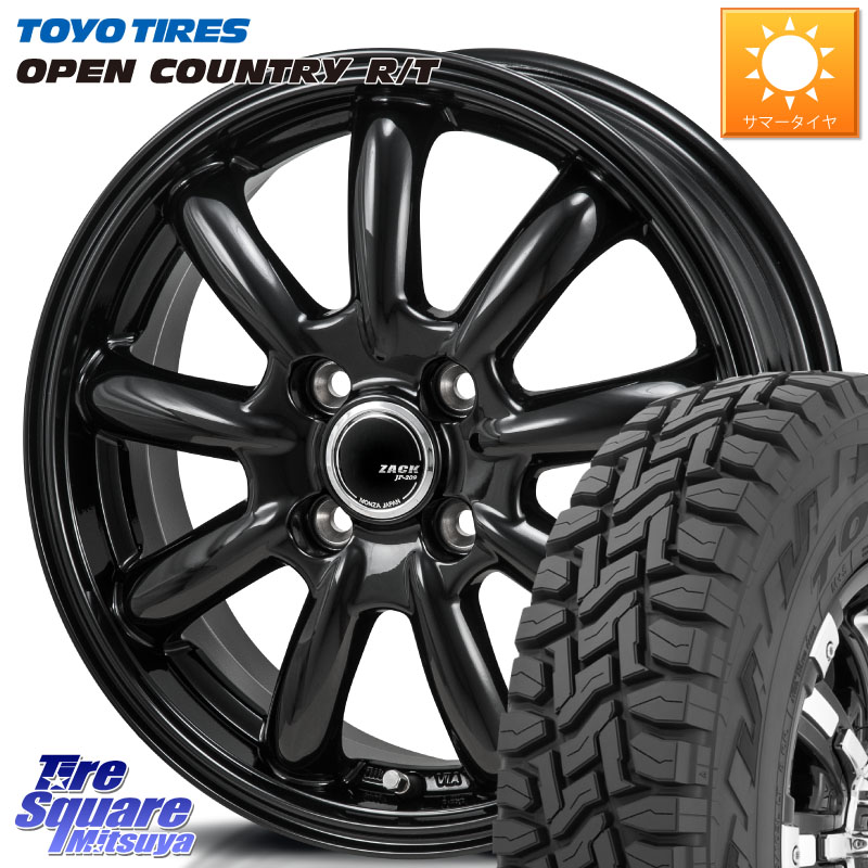TOYOTIRES オープンカントリー RT トーヨー 在庫● OPEN COUNTRY R/T サマータイヤ 215/70R16Japan三陽 ZACK JP-209 JP209 ザック ホイール 16X6.0J 42 4穴 100 ロッキー ガソリン車 4穴 ライズ ガソリン車 4穴|タイヤスクエアミツヤ