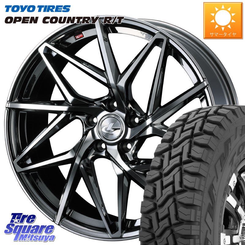 WEDS 40591 レオニス LEONIS IT 17インチ 17 X 6.5J +52 5穴 114.3 TOYOTIRES オープンカントリー RT 在庫● トーヨー OPENCOUNTRY R/T サマータイヤ 225/65R17