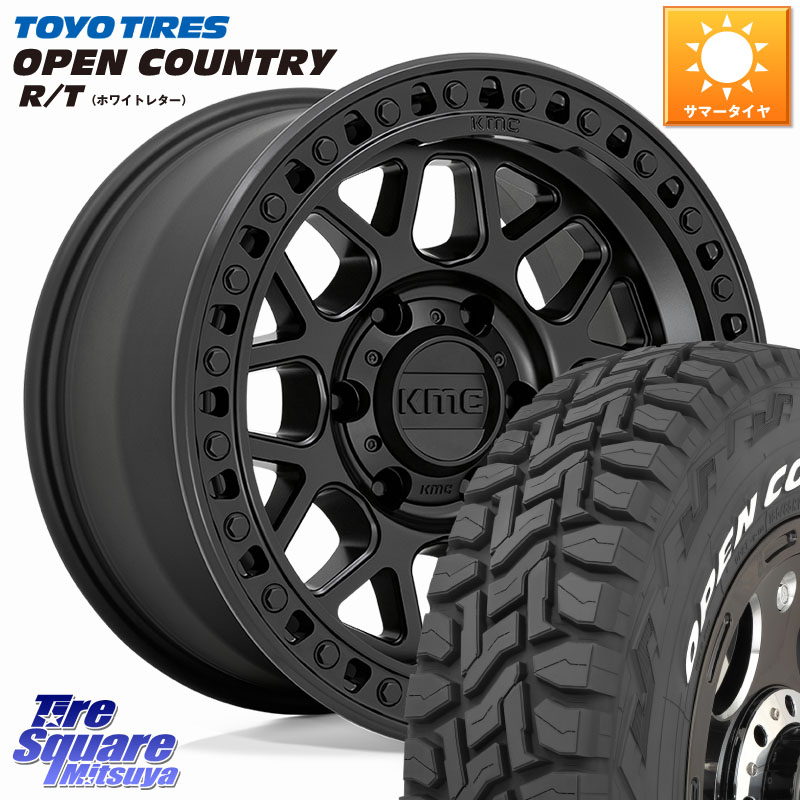 KMC KM549 GRS ホイール 17インチ 17 X 9.0J +0 6穴 139.7 TOYOTIRES オープンカントリー RT 在庫● ホワイトレター OPENCOUNTRY R/T トーヨー 285/70R17