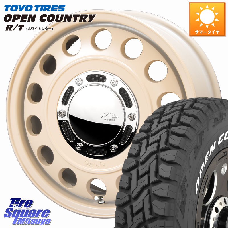 TOYOTIRES オープンカントリー RT ホワイトレター 在庫● OPENCOUNTRY R/T トーヨー 215/65R16 109*107MANARAY MID GARCIA CISCO Type2 サンドベージュ 在庫● 16インチ ガルシア シスコ 16X6.5J 40 5穴 114.3｜タイヤスクエアミツヤ