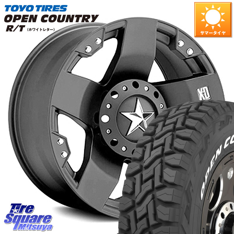 KMC XD775ROCKSTAR ホイール 17インチ ロックスター 17 X 8.0J +10 6穴 139.7 TOYOTIRES オープンカントリー RT 在庫● ホワイトレター OPENCOUNTRY R/T トーヨー 285/70R17