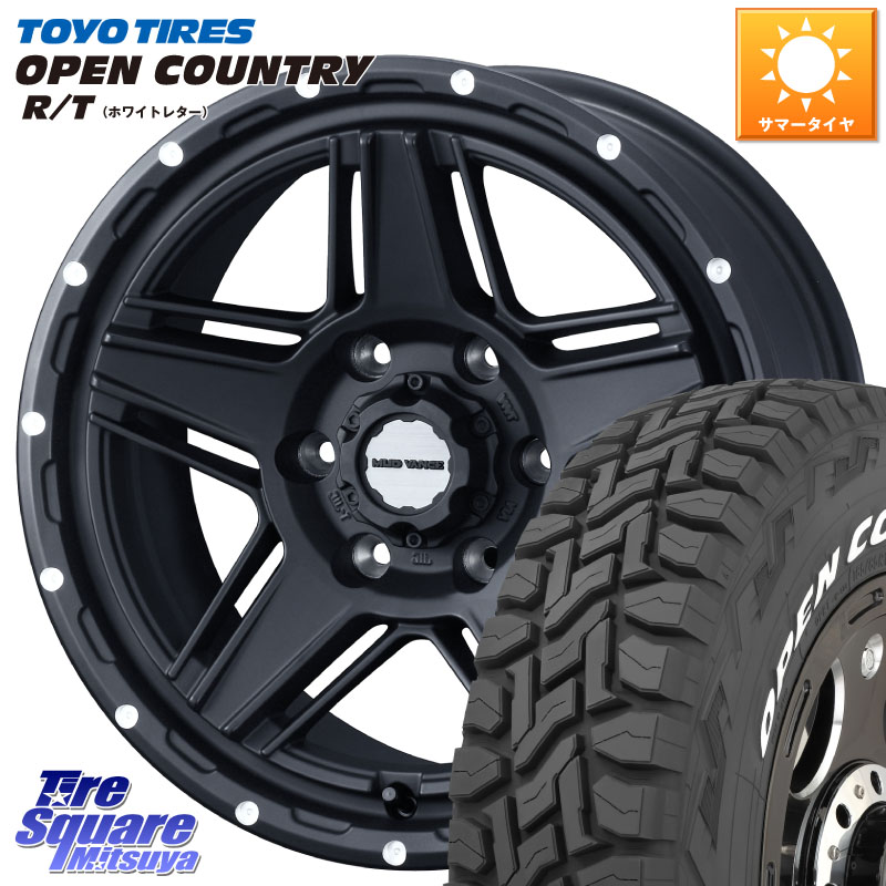TOYOTIRES オープンカントリー RT ホワイトレター 在庫● OPENCOUNTRY R/T トーヨー 215/65R16 109*107WEDS 40534 マッドヴァンス07 MUD VANCE 07 BK 16インチ 16X6.5J 38 6穴 139.7 200系ハイエース｜タイヤスクエアミツヤ