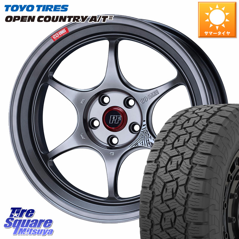 TOYOTIRES オープンカントリー AT3 在庫● OPEN COUNTRY A/T3 215/60R17ENKEI エンケイ PerformanceLine PF06 シルバー ホイール 17インチ 17X7.0J 45 5穴 114.3 C-HR カローラクロス ZR-V RV系ヴェゼル RC系オデッセイ後期 CX-30 MX-30 エクストレイル X-TRAIL 日産｜タイヤスクエアミツヤ