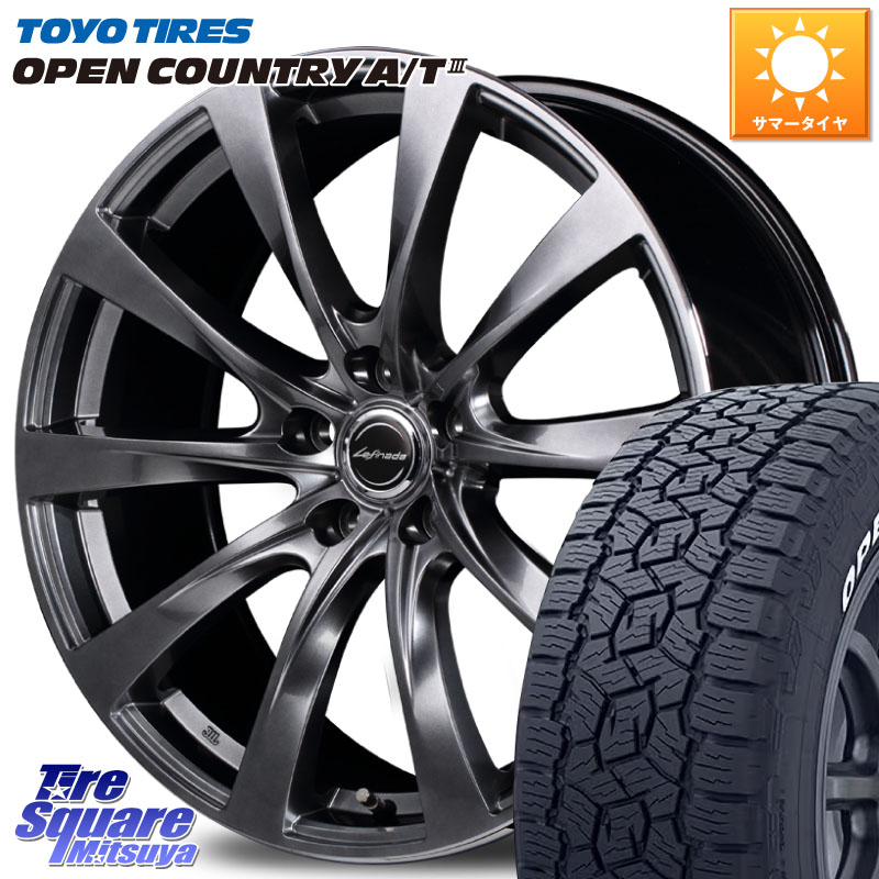 TOYOTIRES オープンカントリー AT3 在庫● ホワイトレター OPEN COUNTRY A/T3 235/60R18MANARAY MID Lefinada MOTION2 M14球面座ボルト専用 ホイール 18インチ 18X7.5J(M14B) 34 5穴 114.3 レクサスNX20系 クラウンスポーツ クラウンエステート|タイヤスクエアミツヤ