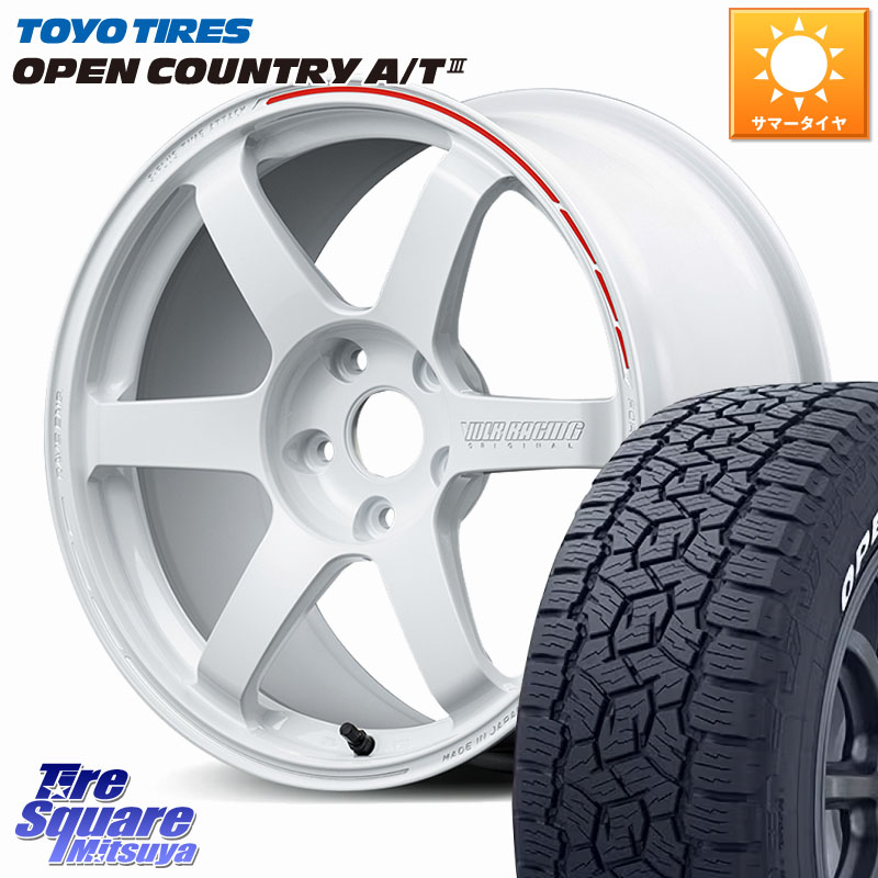 RAYS 【欠品次回10~11月】 TE37 SAGA S-plus TIME ATTACK EDITION VOLK RACING 鍛造 ホイール 17インチ 17 X 8.0J +39 5穴 114.3 TOYOTIRES オープンカントリー AT3 在庫● ホワイトレター OPEN COUNTRY A/T3 225/65R17 80系ハリアー
