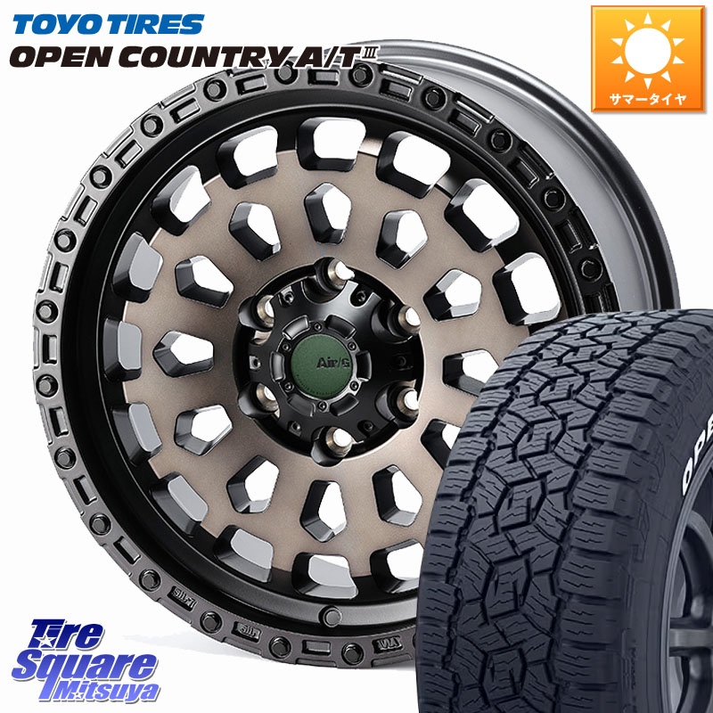 TOYOTIRES オープンカントリー AT3 在庫● A/T3 ホワイトレター OPENCOUNTRY トーヨー 285/70R174X4エンジニアリング Air/G VULCAN GHOST ホイール 17インチ 17X8.0J 20 6穴 139.7 Tacoma｜タイヤスクエアミツヤ 148,535円