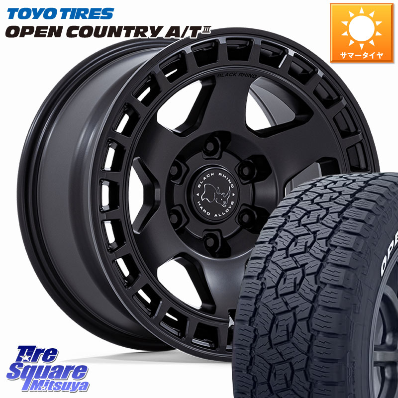 TOYOTIRES オープンカントリー AT3 在庫● A/T3 ホワイトレター OPENCOUNTRY トーヨー 285/70R17BLACK RHINO BAHARI バハリ ホイール 17インチ ブラックライノ 17X8.5J 0 6穴 139.7 ランドクルーザー プラド カスタムサイズ|タイヤスクエアミツヤ