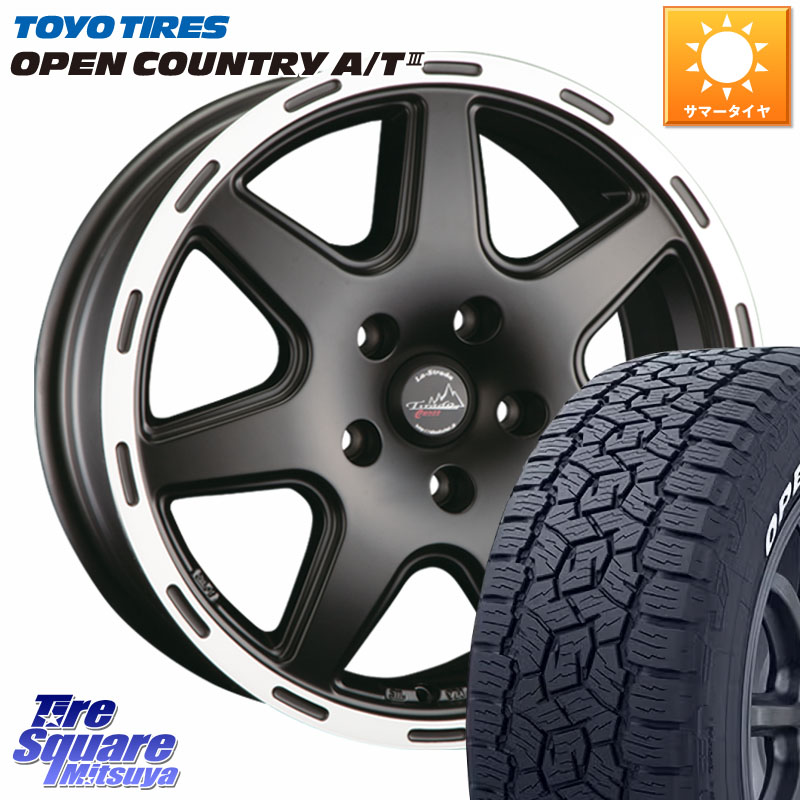 TOYOTIRES オープンカントリー AT3 ホワイトレター 在庫● OPEN COUNTRY A/T3 265/65R18阿部商会 TIRADO CROSS ホイール 18インチ 18X7.5J 40 5穴 127 クライスラー ジープ ラングラー JK系 クライスラー ジープ ラングラー JL系｜タイヤスクエアミツヤ