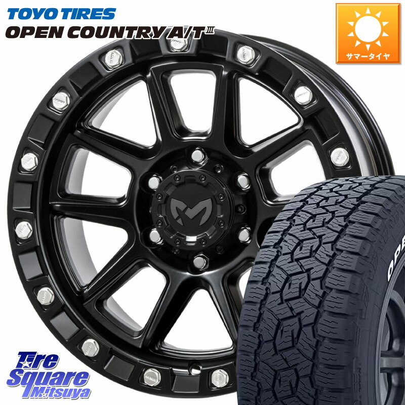 MKW M205 ブラックキャット ホイール 18インチ(JP SPEC)◇参考画像 18 X 8.0J(M14) +50 6穴 139.7 TOYOTIRES オープンカントリー AT3 在庫● ホワイトレター OPEN COUNTRY A/T3 265/70R18 ランクル250