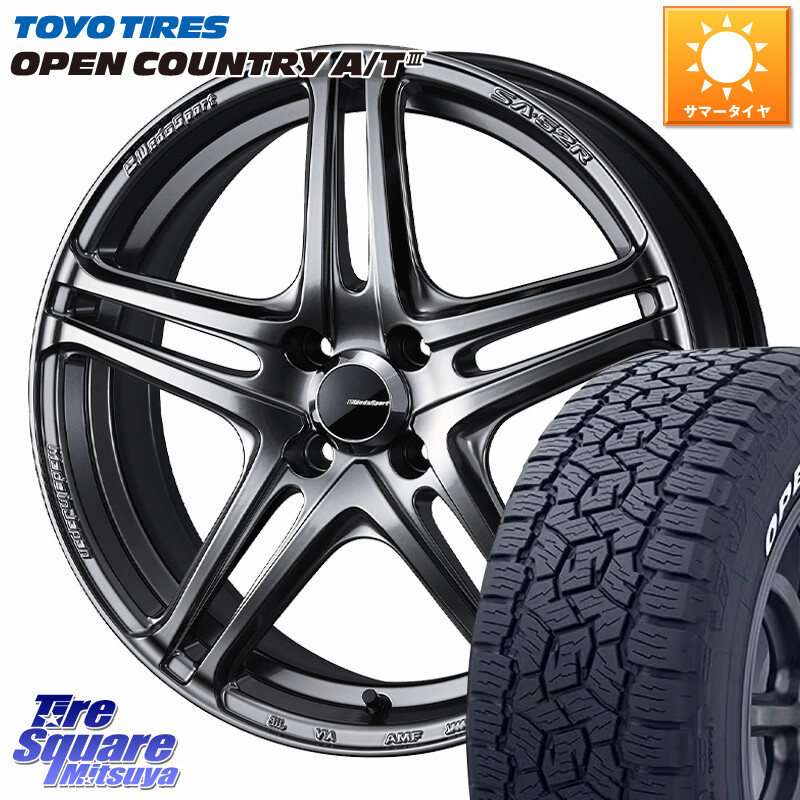 TOYOTIRES オープンカントリー AT3 在庫● A/T3 ホワイトレター OPENCOUNTRY トーヨー 185/65R15WEDS WedsSport SA-52R SA52R ウェッズ スポーツ ホイール 15インチ 15X6.0J 48 4穴 100 E13ノート ノート NOTE 日産 アクア|タイヤスクエアミツヤ