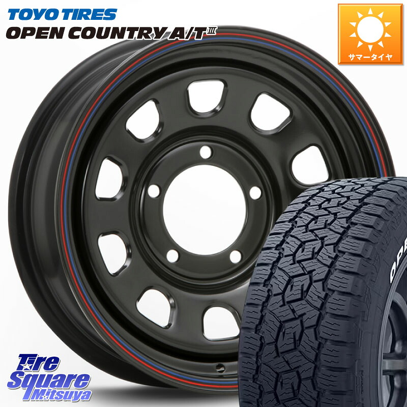 MLJ デイトナ SS DAYTONA ホイール 16インチ 16 X 6.0J +0 5穴 139.7 TOYOTIRES オープンカントリー AT3 在庫● ホワイトレター OPENCOUNTRY A/T3 109/107 215/65R16 109*107 ジムニー専用(要オーバーフェンダー等) ジムニ-シエラ・ノマド(カスタム)