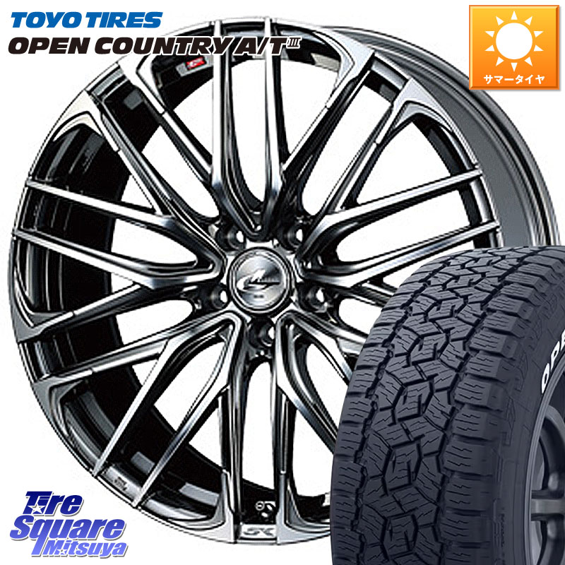 TOYOTIRES オープンカントリー AT3 在庫● ホワイトレター OPEN COUNTRY A/T3 235/60R18WEDS 38330 レオニス SK ウェッズ Leonis ホイール 18インチ 18X7.0J 47 5穴 114.3 CX-5 CX5 MAZDA CX-7 CX7 MAZDA CR-V｜タイヤスクエアミツヤ
