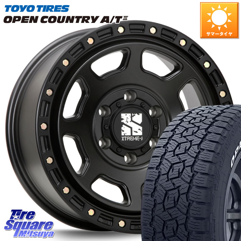 TOYOTIRES オープンカントリー AT3 ホワイトレター 在庫● OPEN COUNTRY A/T3 265/65R18MLJ XJ07 XTREME-J BK ホイール 18インチ 18X8.0J(M14) 50 6穴 139.7 ランクル250 ランクル300 ランドクルーザー 300 GX レクサス|タイヤスクエアミツヤ
