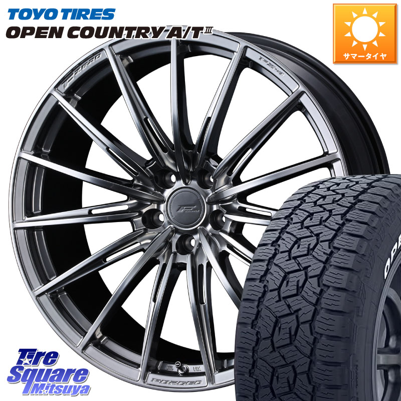 TOYOTIRES オープンカントリー AT3 在庫● ホワイトレター OPEN COUNTRY A/T3 235/60R18WEDS F ZERO FZ4 FZ-4 鍛造 FORGED 18インチ エフゼロ 18X8.0J(M14B) 45 5穴 114.3 ソルテラ bZ4X|タイヤスクエアミツヤ