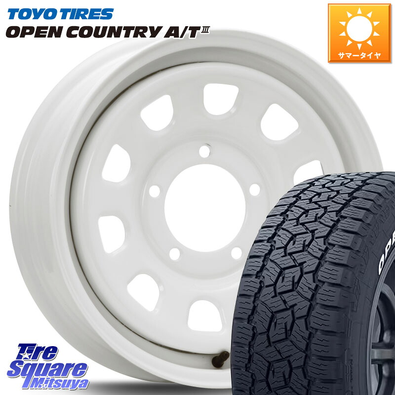 MLJ デイトナ SS DAYTONA ホワイト 16インチ 16 X 5.5J +20 5穴 139.7 TOYOTIRES オープンカントリー AT3 在庫● ホワイトレター OPENCOUNTRY A/T3 109/107 215/65R16 109*107 ジムニー専用(要オーバーフェンダー等)