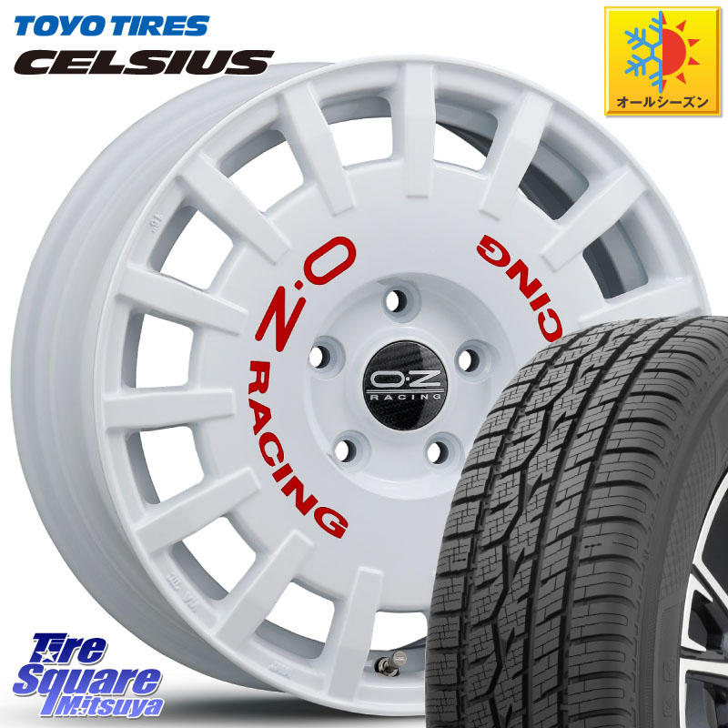 TOYOTIRES トーヨー タイヤ CELSIUS オールシーズンタイヤ 215/65R16OZ Rally Racing ラリーレーシング 16インチ 16X7.0J 45 5穴 114.3 C-HR エスティマハイブリッド エスティマ UX レクサス|タイヤスクエアミツヤ