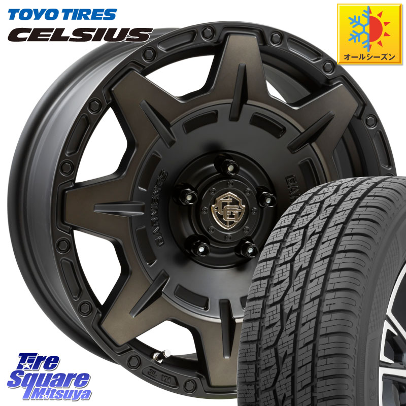 TOYOTIRES トーヨー タイヤ CELSIUS オールシーズンタイヤ 215/60R17 WEDS CROSS OVER GARMENTS StyleM 17インチ 17 X 7.0J +35 5穴 114.3 10系カローラクロス 20系アルファード