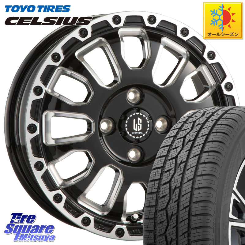 TOYOTIRES トーヨー タイヤ CELSIUS オールシーズンタイヤ 215/65R16 阿部商会 LA STRADA AVENTURA アヴェンチュラ 16インチ 16 X 6.0J +40 4穴 100