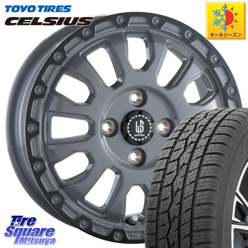 TOYOTIRES トーヨー タイヤ CELSIUS オールシーズンタイヤ 215/65R16 阿部商会 LA STRADA AVENTURA アヴェンチュラ 16インチ 16 X 6.0J +40 4穴 100
