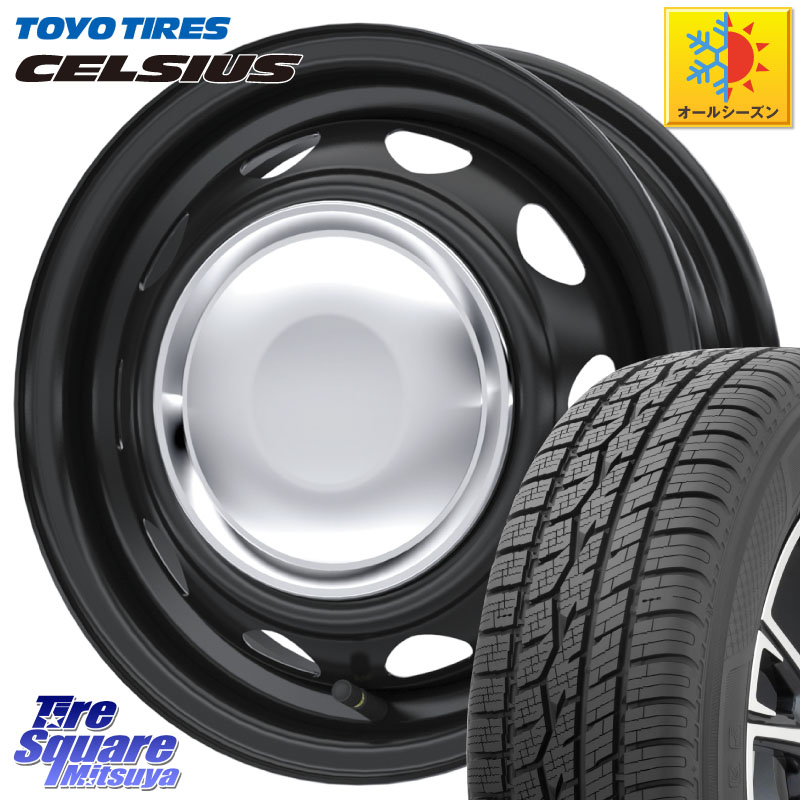 TOYOTIRES トーヨー タイヤ CELSIUS オールシーズンタイヤ 165/70R14 WEDS NeoCarrow ネオキャロ クローム ホイール 14インチ 14 X 4.5J +45 4穴 100 Mx27/37/47Sソリオ・デリカD2 ハスラー MAx6S系ソリオ
