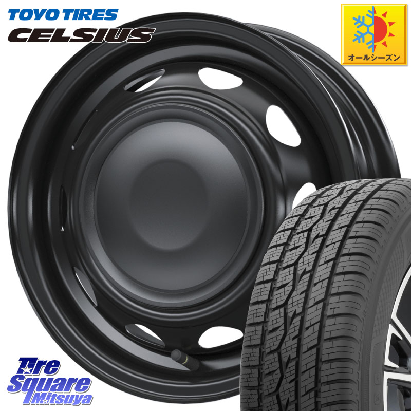 TOYOTIRES トーヨー タイヤ CELSIUS オールシーズンタイヤ 165/70R14WEDS NeoCarrow ネオキャロ ブラック ホイール 14インチ 14X4.5J 45 4穴 100 Mx27/37/47Sソリオ・MB37SデリカD2 ハスラー MAx6S系ソリオ デリカD:2 D2 Kei ラピュタ ハスラー リフトアップ等カスタム|タイヤスクエアミツヤ