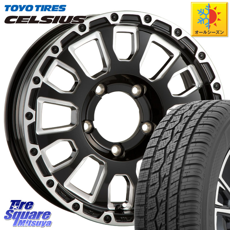 TOYOTIRES トーヨー タイヤ CELSIUS オールシーズンタイヤ 215/65R16 阿部商会 LA STRADA AVENTURA アヴェンチュラ 16インチ 16 X 5.5J +22 5穴 139.7 ジムニー専用(要オーバーフェンダー等)