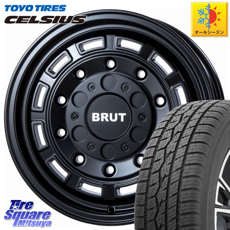 TOYOTIRES トーヨー タイヤ CELSIUS オールシーズンタイヤ 215/65R16 BRUT ブルート BR-70 BR70 ホイール 16インチ 16 X 6.5J +30 5穴 114.3 30系ヴェルファイア 20系アルファード