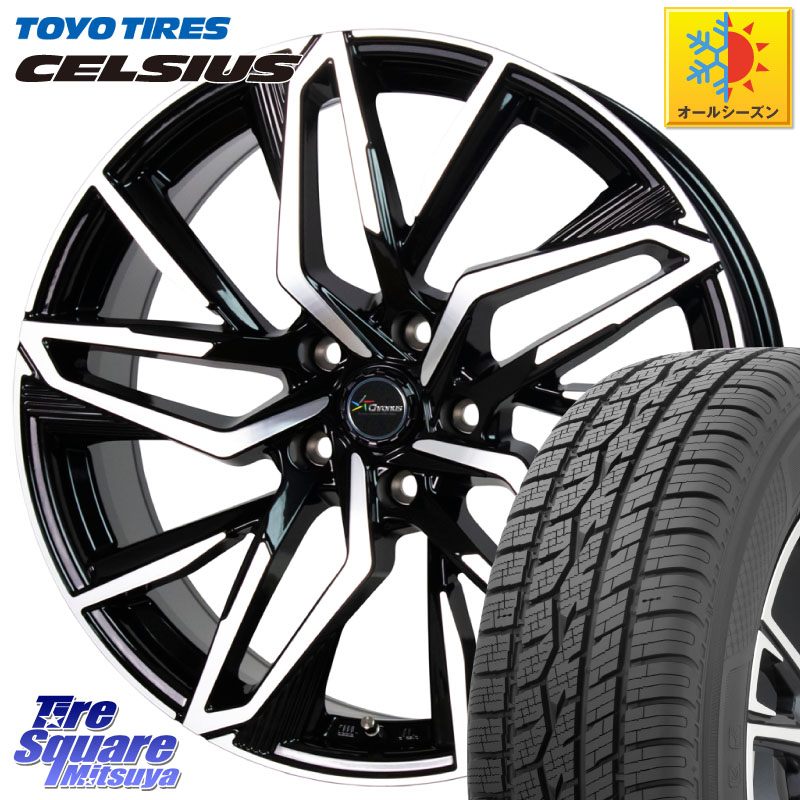 TOYOTIRES トーヨー タイヤ CELSIUS オールシーズンタイヤ 215/60R17HotStuff Chronus CH-112 クロノス CH112 ホイール 17インチ 17X7.0J 38 5穴 114.3 カローラクロス 20系アルファード エルグランド 日産 エクストレイル X-TRAIL 日産 ヴェルファイア UX レクサス|タイヤスクエアミツヤ