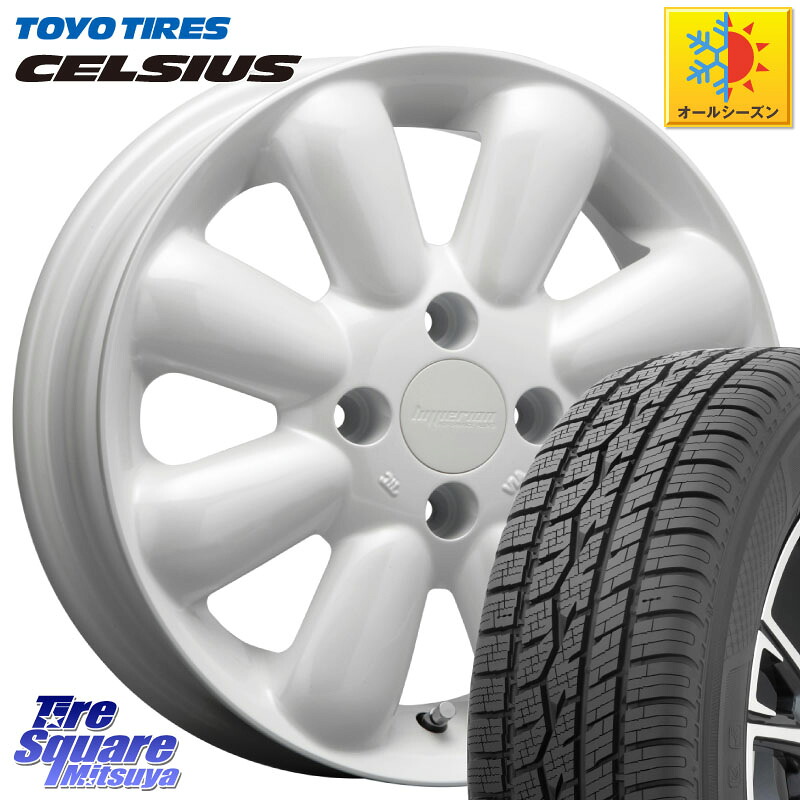 TOYOTIRES トーヨー タイヤ CELSIUS オールシーズンタイヤ 175/70R14 MLJ HYPERION PINO+ ハイペリオン ピノプラス ホイール 14インチ 14 X 4.5J +43 4穴 100 Mx27/37/47Sソリオ・デリカD2
