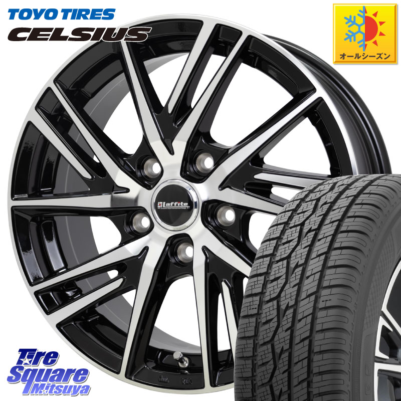 TOYOTIRES トーヨー タイヤ CELSIUS オールシーズンタイヤ 225/60R17HotStuff ラフィット LW06-2 LW-06-2 ホイール 17インチ 17X6.5J 53 5穴 114.3 E52エルグランド｜タイヤスクエアミツヤ 74,773円