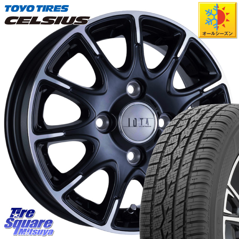 TOYOTIRES トーヨー タイヤ CELSIUS オールシーズンタイヤ 165/65R15阿部商会 TIRADO IOTA イオタ ホイール 15インチ 15X5.5J 43 4穴 100 Mx27/37/47Sソリオ・MB37SデリカD2 MAD7Sソリオ/MBD7SデリカD2 デリカD:2 D2|タイヤスクエアミツヤ