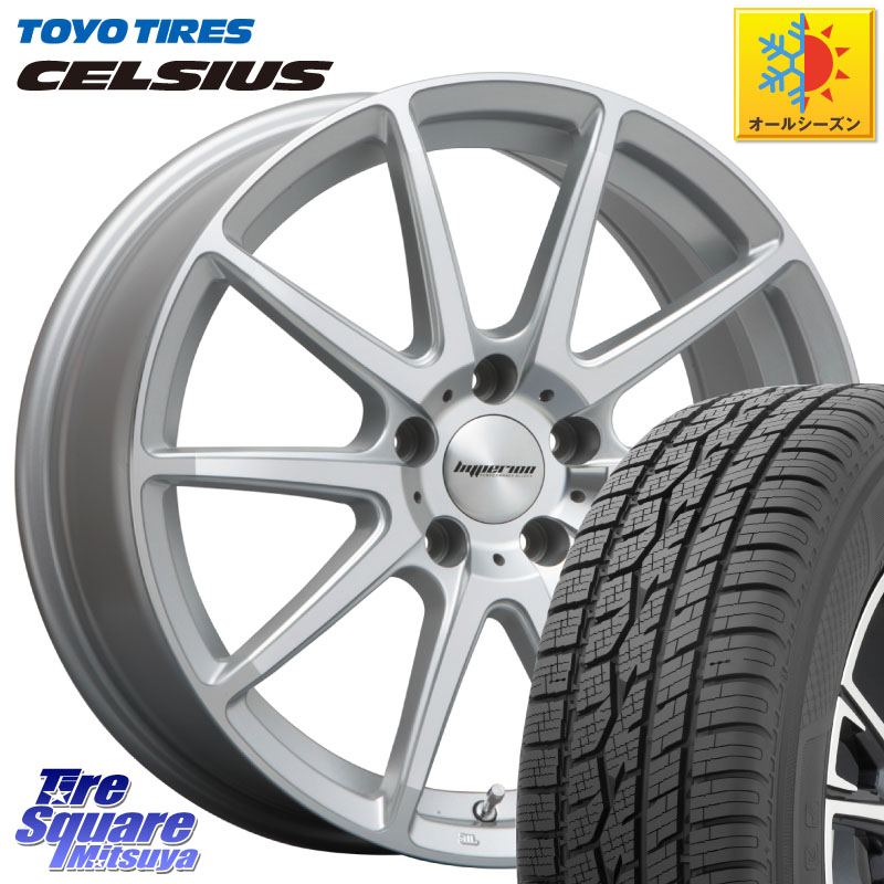 TOYOTIRES トーヨー タイヤ CELSIUS オールシーズンタイヤ 225/55R18 MLJ HYPERION CVX ハイペリオン ホイール 18インチ 18 X 8.0J +45 5穴 114.3 デリカD:5 SL系フォレスター