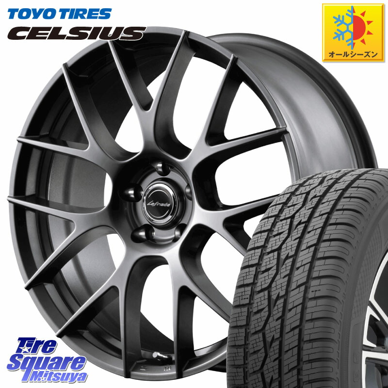 TOYOTIRES トーヨー タイヤ CELSIUS オールシーズンタイヤ 225/55R18 MANARAY MID Lefinada MOTION3 M14球面座ボルト専用 ホイール 18インチ 18 X 7.0J(M14B) +40 5穴 114.3 レクサスLBX 116,975円