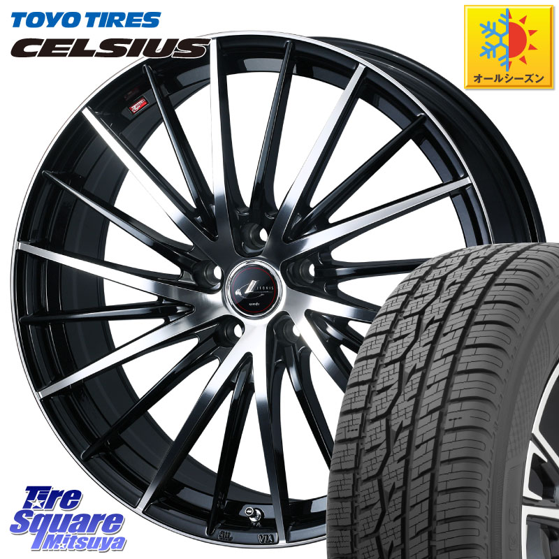 TOYOTIRES トーヨー タイヤ CELSIUS オールシーズンタイヤ 225/55R18WEDS LEONIS FR レオニス FR ホイール 18インチ 18X8.0J 42 5穴 114.3 デリカD:5 SL系フォレスター エクストレイル X-TRAIL 日産 エクリプスクロス|タイヤスクエアミツヤ