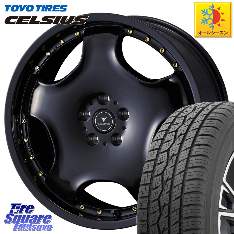 TOYOTIRES トーヨー タイヤ CELSIUS オールシーズンタイヤ 225/55R18WEDS NOVARIS ASSETE D1 特価● ホイール 18インチ ノヴァリス アセット 18X7.0J 40 5穴 114.3 デリカD:5 SL系フォレスター エクストレイル X-TRAIL 日産 エクリプスクロス RVR アウトランダー｜タイヤスクエアミツヤ