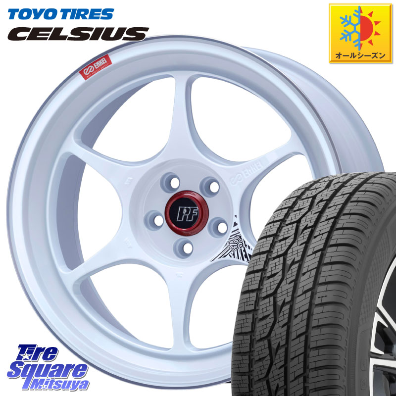 TOYOTIRES トーヨー タイヤ CELSIUS オールシーズンタイヤ 225/65R17ENKEI エンケイ PerformanceLine PF06 ホイール 17インチ 17X7.5J 38 5穴 114.3 50系RAV4 80系ハリアー RAV4 30系 RAV4 50系 デリカD:5 D5 カスタムサイズ NX レクサス ハリアー|タイヤスクエアミツヤ