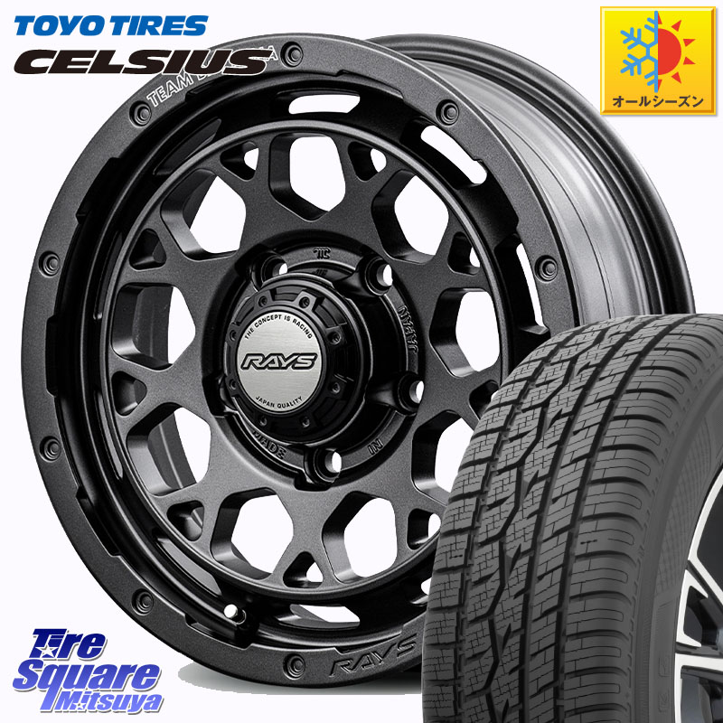 TOYOTIRES トーヨー タイヤ CELSIUS オールシーズンタイヤ 215/65R16 RAYS 【欠品次回8~9月】 TEAM DAYTONA M9+ Spec M ※インセット-5 ホイール 16インチ 16 X 6.0J +0 5穴 139.7 ジムニー専用(要オーバーフェンダー等) ジムニ－シエラ・ノマド(カスタム)
