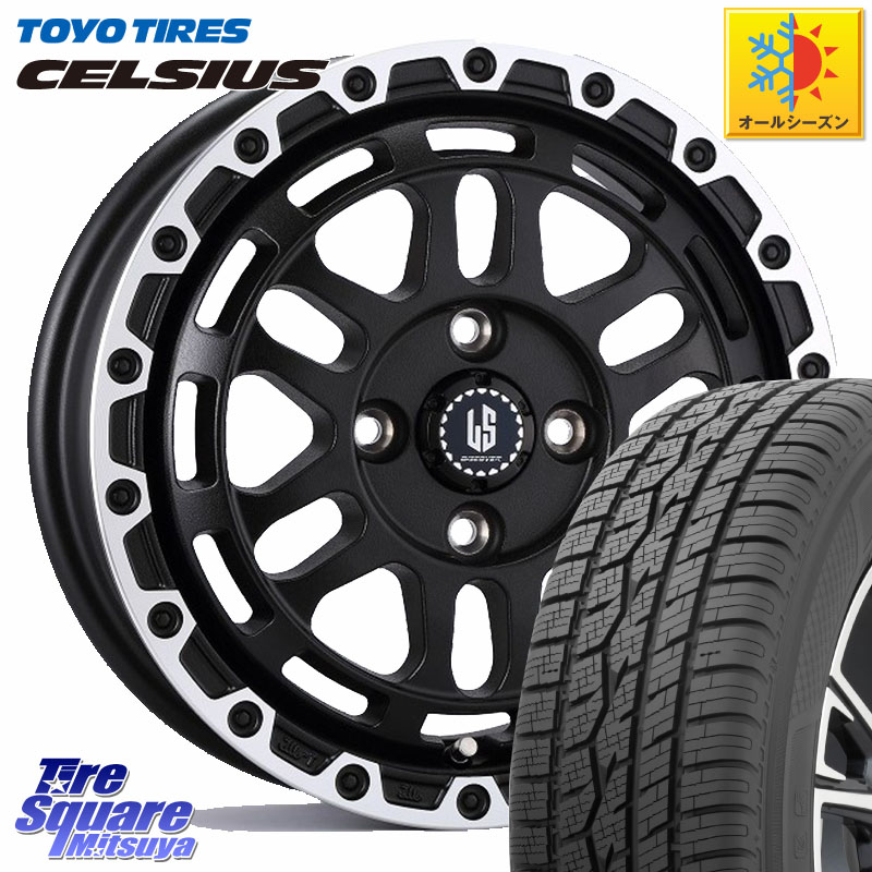 TOYOTIRES トーヨー タイヤ CELSIUS オールシーズンタイヤ 165/70R14 阿部商会 LA STRADA DISCOVER ホイール 14インチ 14 X 5.0J +35 4穴 100