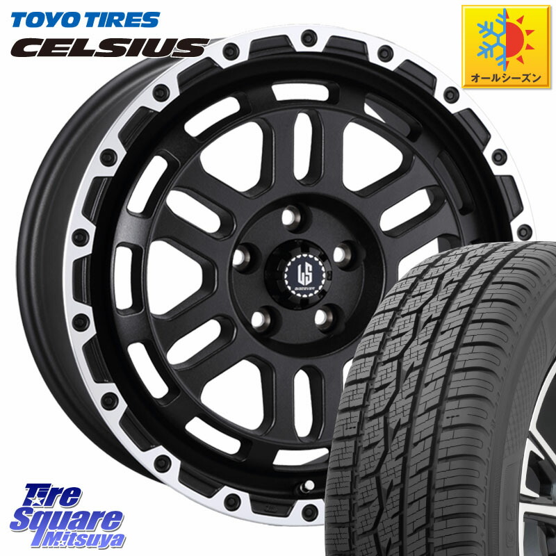 TOYOTIRES トーヨー タイヤ CELSIUS オールシーズンタイヤ 225/60R17 阿部商会 LA STRADA DISCOVER ホイール 17インチ 17 X 7.0J +38 5穴 114.3 30系アルファード 30系ヴェルファイア デリカD:5 SL系フォレスター