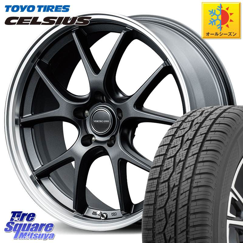 TOYOTIRES トーヨー タイヤ CELSIUS オールシーズンタイヤ 225/55R18 MANARAY MID VERTEC ONE EXE5 Vselection ホイール 18インチ 18 X 8.0J +42 5穴 114.3 デリカD:5 SL系フォレスター