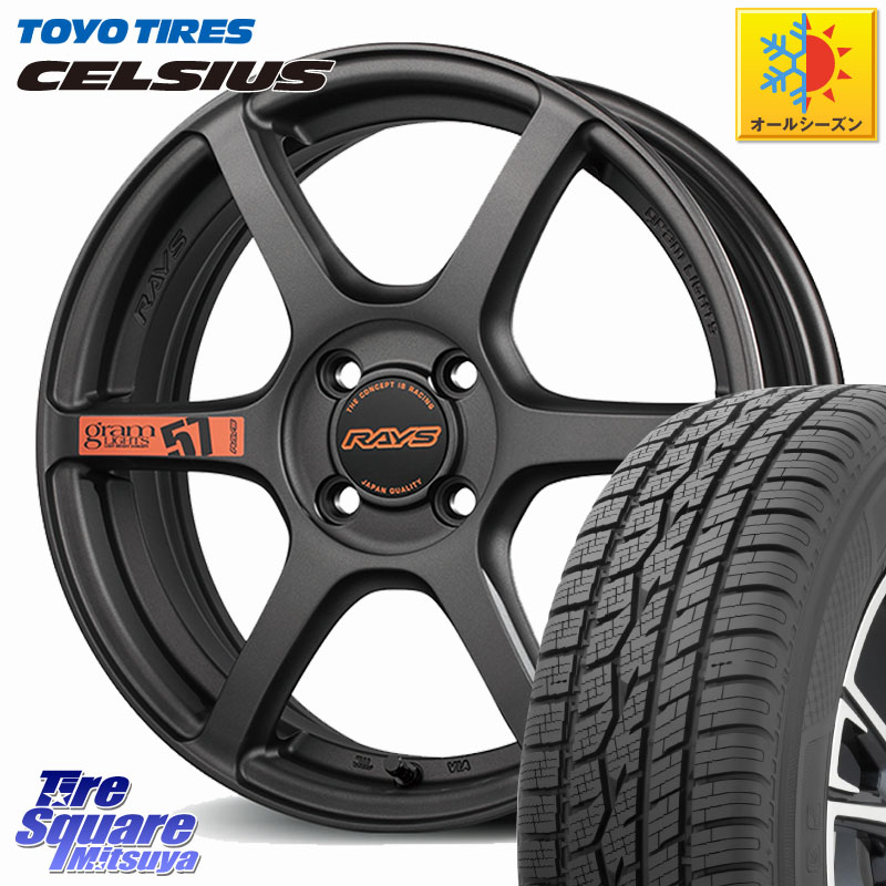 TOYOTIRES トーヨー タイヤ CELSIUS オールシーズンタイヤ 185/60R15RAYS 【欠品次回~1月】 57C6 SpecD gramLIGHTS ホイール 15インチ 15X5.0J 43 4穴 100 130系ヴィッツ｜タイヤスクエアミツヤ
