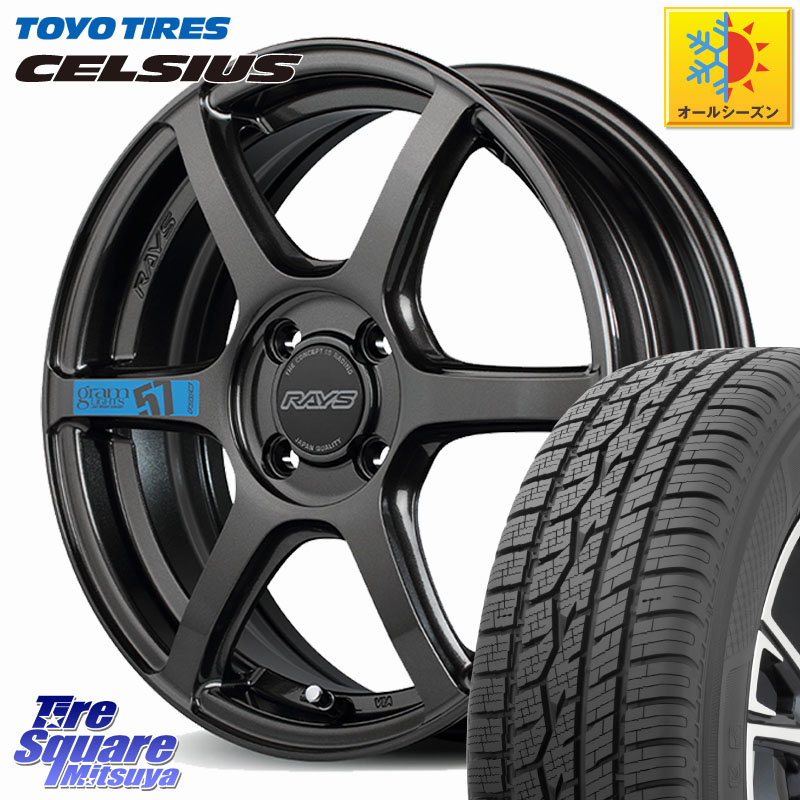 TOYOTIRES トーヨー タイヤ CELSIUS オールシーズンタイヤ 165/60R15RAYS 【欠品次回~1月】 57C6 SpecM gramLIGHTS ホイール 15インチ 15X5.0J 43 4穴 100 ハイゼットアゲトラCustom車用※軽自動車専用ホイール※ デリカ ミニ DELICA MINI ソリオ デリカD:2 D2 ハスラ|タイヤスクエアミツヤ